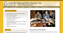 Desktop Screenshot of cashvillegold.com